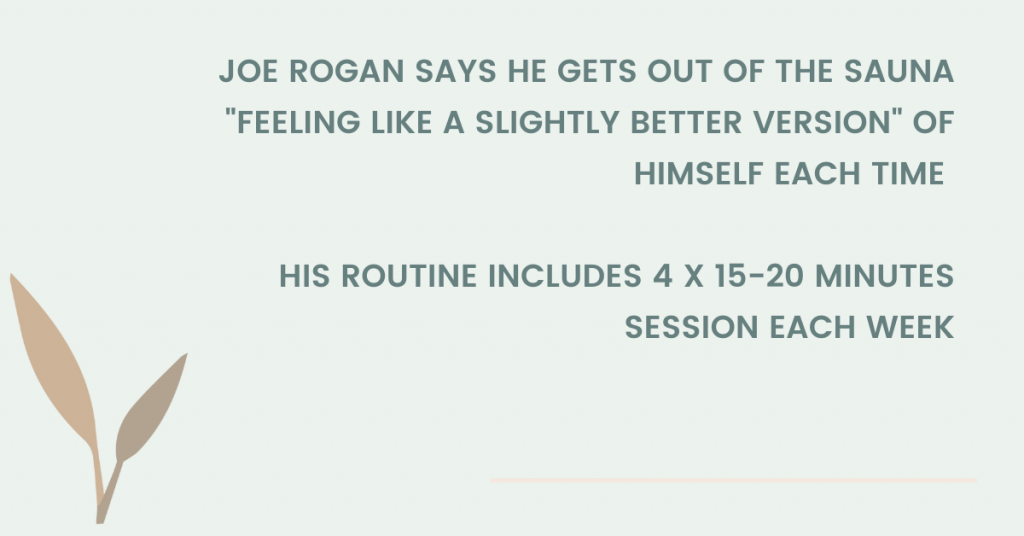 Joe Rogan and Infrared Sauna