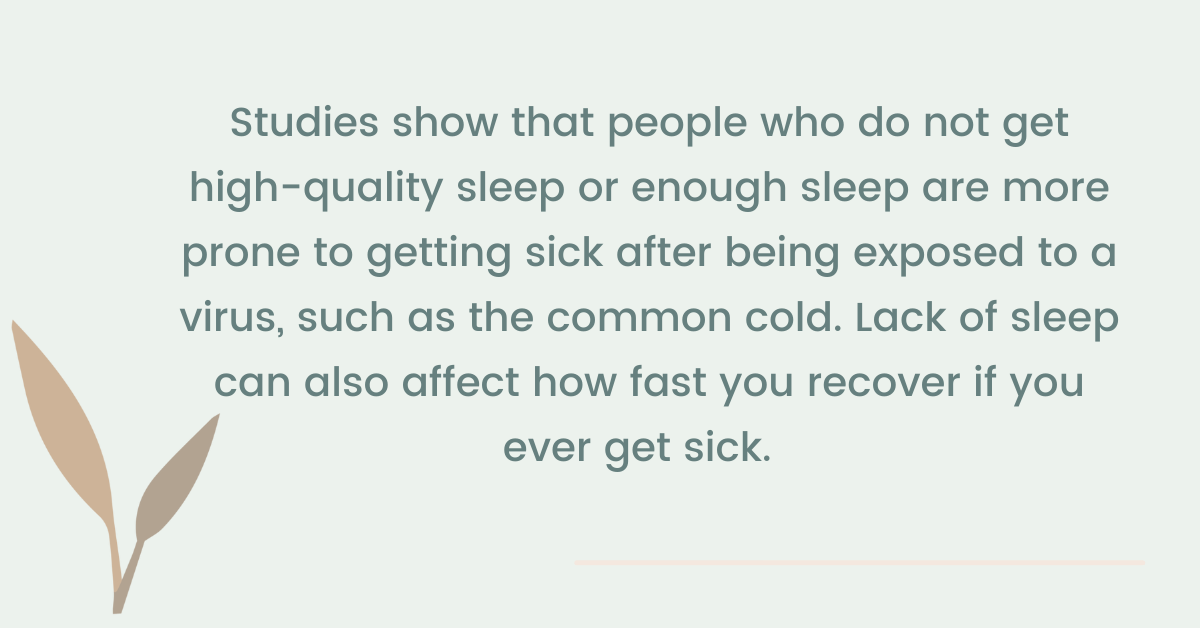 importance of sleep in fighting a virus