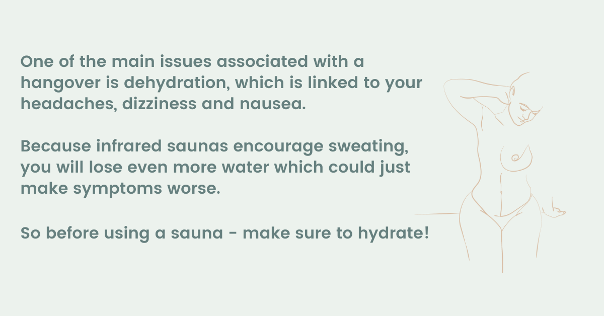 importance of hydrating before going to an infrared sauna 
