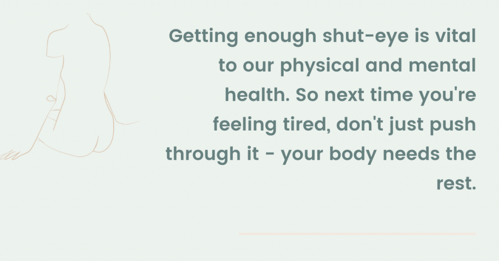getting enough sleep is important for physical and mental health 