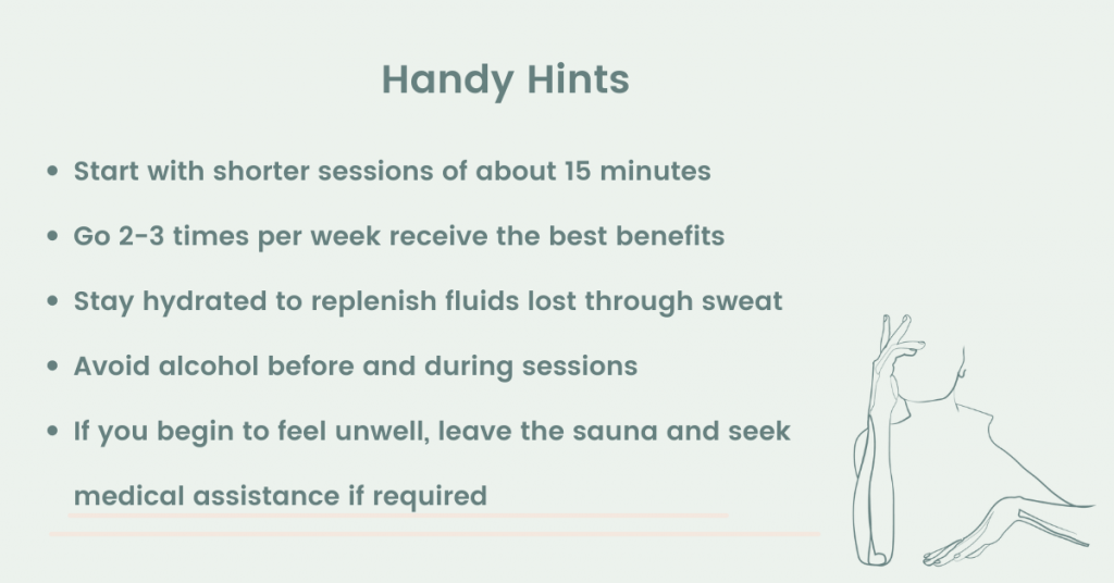 Top tips for infrared sauna beginners. 